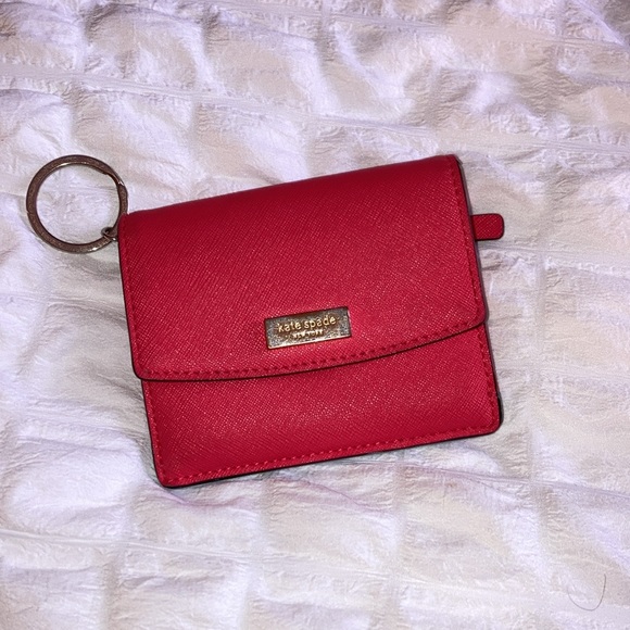 KATE SPADE Coral Mini Wallet with Keychain - Picture 2 of 6